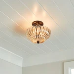 Quoizel WHP1712 Mottled Cocoa Whitecap 3-LIGHT 12"W Semi Flush Ceiling Fixture. Fixed Price $189.99.