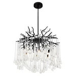 Black Six Light Chandelier From The Anita Collection. Fixed Price $970.00.