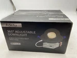 Adetu 4 Inch 5CCT Gimbal Black Recessed Lights, 360 +90 Adjustable Directio. Fixed Price $55.00.