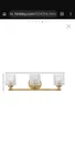 Hinkley Lighting Elle Bath Three Light, Heritage Brass - 5043HB. Fixed Price $125.00.