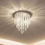 Elegant Mini Crystal Chandelier Light Fixture 10.4 Inches High G9 Base. Fixed Price $49.79.
