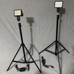 2 Falconeyes Bb 6 Video Led Lights, With Tripod, Ac Adapter #9H. Fixed Price $89.00.