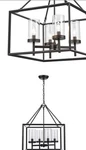 Hampton Bay Lainey 4-LIGHT Chandelier Fixture With Clear Glass Shades. Fixed Price $110.00.