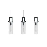 Afx Lighting Houston Pendant, Black/clear - HOUP04MBBKLNR3. Fixed Price $430.00.