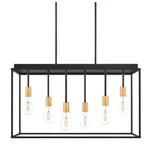 Home Decorators Collection Rollins 6-LIGHT Pendant Lighting Black & Brass. Fixed Price $85.00.