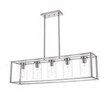 Bonlicht Contemporary 5 Light Ighting Fixtures Hanging Rectangle Farmhouse. Fixed Price $230.00.