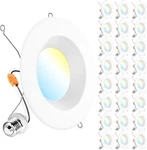 (24 Pack) Sunco 5"/6" Retrofit Led Recessed Light Cct Dimmable 2700K-5000K. Fixed Price $78.99.