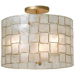Kalco Lighting 505840OL Roxy Semi-flush Mount Oxidized Gold Leaf. Fixed Price $537.00.