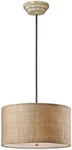 Uttermost 21933 Dafina Light Burlap Drum Pendant. Fixed Price $453.60.