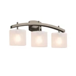 Justice Design Fusion Archway 3-LT Bath, Oval/ck/nkl E26 FSN-8593-30-FRCR-NCKL. Fixed Price $390.00.