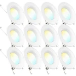 Sunco Lighting 5/6 Inch Led Can Lights - Pack Of 12. Fixed Price $54.99.