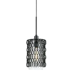 Cal Lighting Braccino FX-3643-1 Elegant Glass Pendant Light, Chained Design. Fixed Price $18.99.