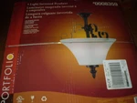 Portfolio Pendant 2 Light Inverted Bronze Lamp # 0008359. Fixed Price $69.95.