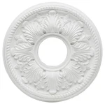 Hampton Bay 14 In. White Bellezza Ceiling Medallion Light Fixture Base Decor. Fixed Price $19.98.