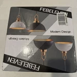 Febeleven Matte Black Farmhouse Pendant Light, Adjustable Height Set 2. Fixed Price $89.99.