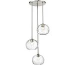 Z-lite 490P10-3R-BN Chloe Pendant, 3-LIGHT 300 Total Watts, Brushed Nickel. Fixed Price $247.38.