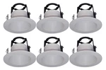 6 PACK-4" Inch Open Baffle Trim With Bracket For Line Voltage Recessed Light/.... Fixed Price $76.69.