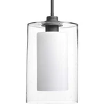 Progress Lighting P500019 Double Glass 8"W Mini Pendant - Grey. Fixed Price $119.47.