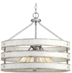 Progress Gulliver 21.75" 4 Light Galvanized Coastal Pendant Antique White Wood. Fixed Price $153.99.