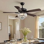 Tinkoso 52-INCH Crystal Ceiling With Lights,modern Led Fandelier Rem.... Fixed Price $215.05.