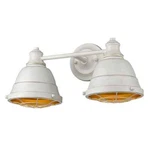 Golden Lighting Bartlett 2-LIGHT French White Bath Vanity. Fixed Price $75.07.