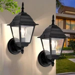 2 Pack Outdoor Wall Lights Fixtures Matte Black Porch For Garden. Fixed Price $51.59.