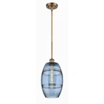 Innovations Vaz 1LT 8" Stem Mini Pendant, Brass/blue 516-1S-BB-G557-8BL. Fixed Price $402.60.