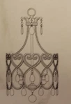 Savoy House 1-870-3-211 3-LIGHT 24.5"H X 12.5"W Mini Chandelier, Argentum Finish. Fixed Price $465.00.