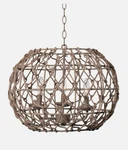 Kenroy Home 92072TN Torus 3-LIGHT Brown Pendant. Fixed Price $40.00.