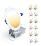 Ensenior Pack 6 Led Recessed Ceiling Lights 5CCT Dimmable 1200LM Etl. Fixed Price $53.99.