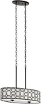 Kichler Sabine 4 Light Brushed Nickel Drum Pendant Modern. Fixed Price $69.99.