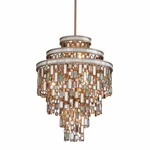 Corbett Lighting 142-47 Dolcetti 18"W Chandelier Silver. Fixed Price $6028.00.