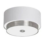 Dainolite Larkin 14' Flush Mount, Satin Chrome/white Shade LAR-143FH-SC. Fixed Price $123.20.