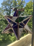 Authentic Antique Moravian Star Light Lantern Good Condition Multi Colored. Fixed Price $148.00.