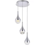Elegant Lighting Amherst 3 Clear Led Pendant Chrome. Fixed Price $382.00.