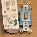 One New Leviton 1201-PLC Pilot Light Single Pole Clear Toggle Switch. Fixed Price $27.99.