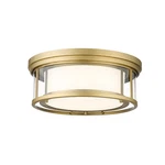 Z-lite Willow 3 Light Flush Mount In Olde Brass//white/clear 426F16-OBR. Fixed Price $174.99.