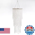 Flavorthings Avalon 26.5" Waterfall Beaded Chandelier Centerpiece. Fixed Price $95.33.