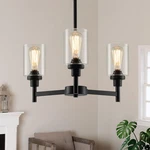 Lightdamy 3 Lights Black Chandeliers For Dining Room Fixture Over Table. Fixed Price $151.70.