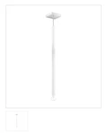 Livex Lighting - Solna 1 Pendant Mid Century Modern Style 8.5. Fixed Price $480.00.