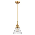 Innovations Caden Cone 1LT 8" Cord Mini Pendant, Gold/seedy 447-1P-SG-G44. Fixed Price $135.52.