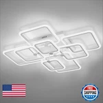 Seable Dimmable Modern Ceiling Light 8-SQUARE White Flush Mount. Fixed Price $218.03.