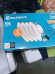 Ecosmart 60W In. White Integrated Led Recessed Trim Soft (4-PACK). Fixed Price $20.81.