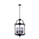 World Imports Tresor Collection 3-LIGHT Antiqued Pewter Pendant. Fixed Price $34.50.
