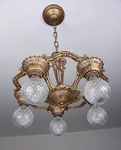 Antique Vintage 30'S Art Deco Ceiling Light Fixture Chandelier 2 Available. Fixed Price $449.00.