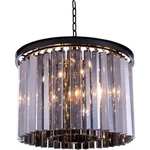 Elegant Lighting 1208D20MB-SS/RC Sydney Pendant Matte Black. Fixed Price $1328.00.
