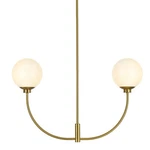 Elegant Lighting LD816D30 Nyomi 2 30"W Chandelier - Gold. Fixed Price $93.50.