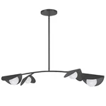Dainolite Emma Light Halogen Pendant, Black/white Glass EMM-414HP-MB. Fixed Price $410.00.