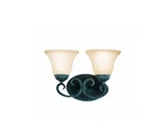 Woodbridge Lighting 53056-TBK Jamestown 2-LIGHT Bath Fixture, Textured Black. Fixed Price $14.76.
