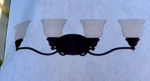 New Savoy House 4 Light Bath Bar -english Bronze. Fixed Price $75.00.